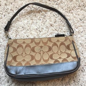 COACH brown & tan handbag